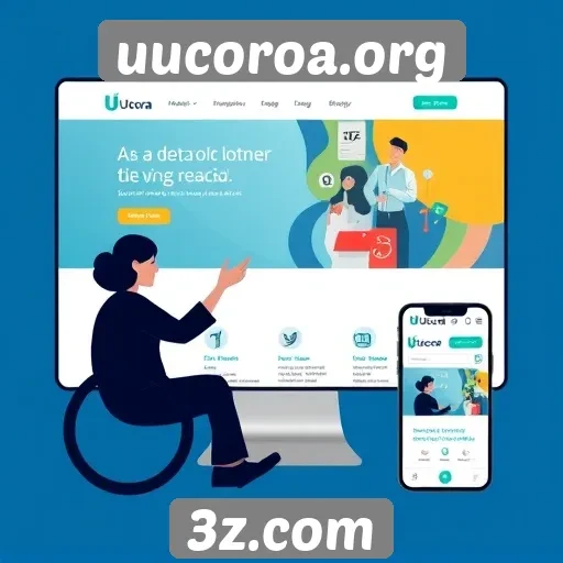 Acessibilidade e design responsivo do site uucoroa.org